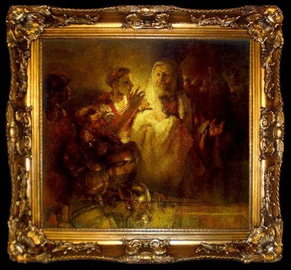 framed  REMBRANDT Harmenszoon van Rijn Peter Denouncing Christ, ta009-2